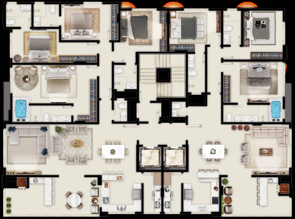 Apartamento, 4 quartos, 180 m² - Foto 2