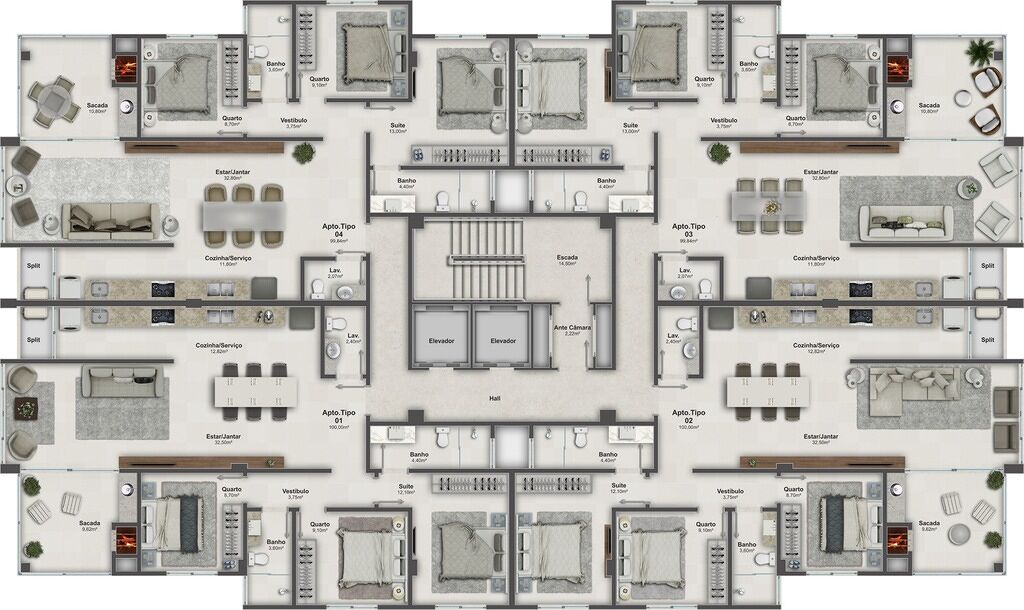Apartamento, 3 quartos, 110 m² - Foto 4