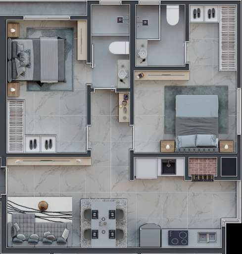Apartamento, 2 quartos, 63 m² - Foto 3