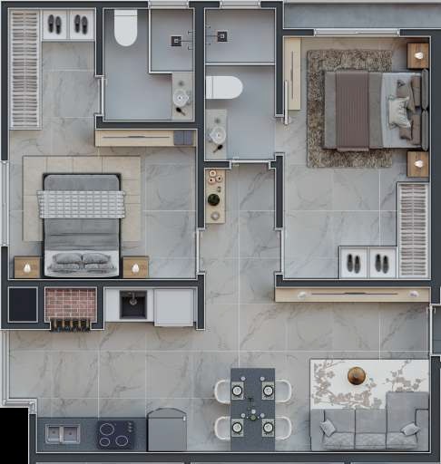 Apartamento, 2 quartos, 63 m² - Foto 4