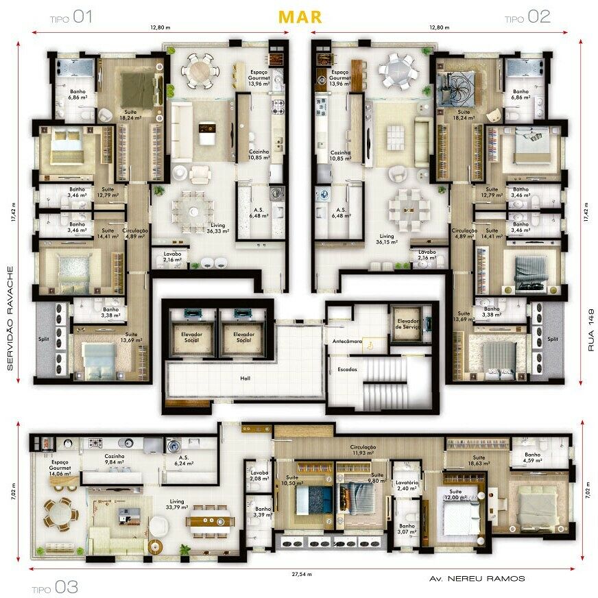 Apartamento, 4 quartos, 276 m² - Foto 2