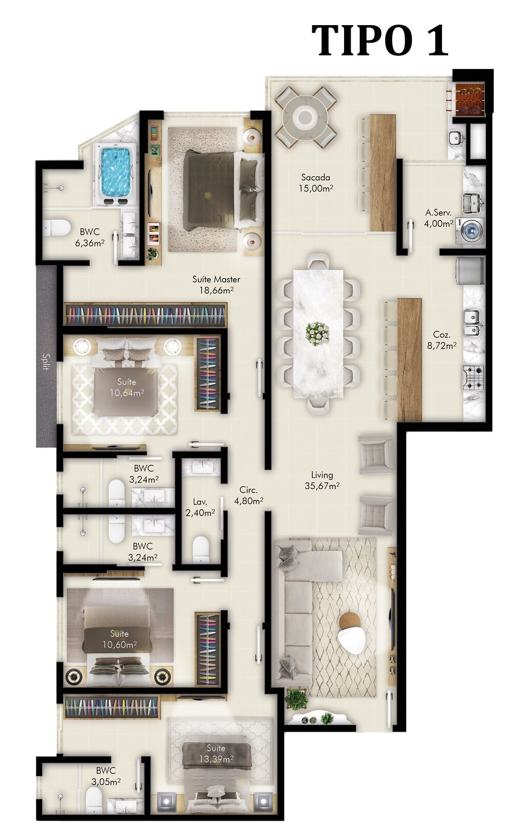 Apartamento, 3 quartos, 125 m² - Foto 6