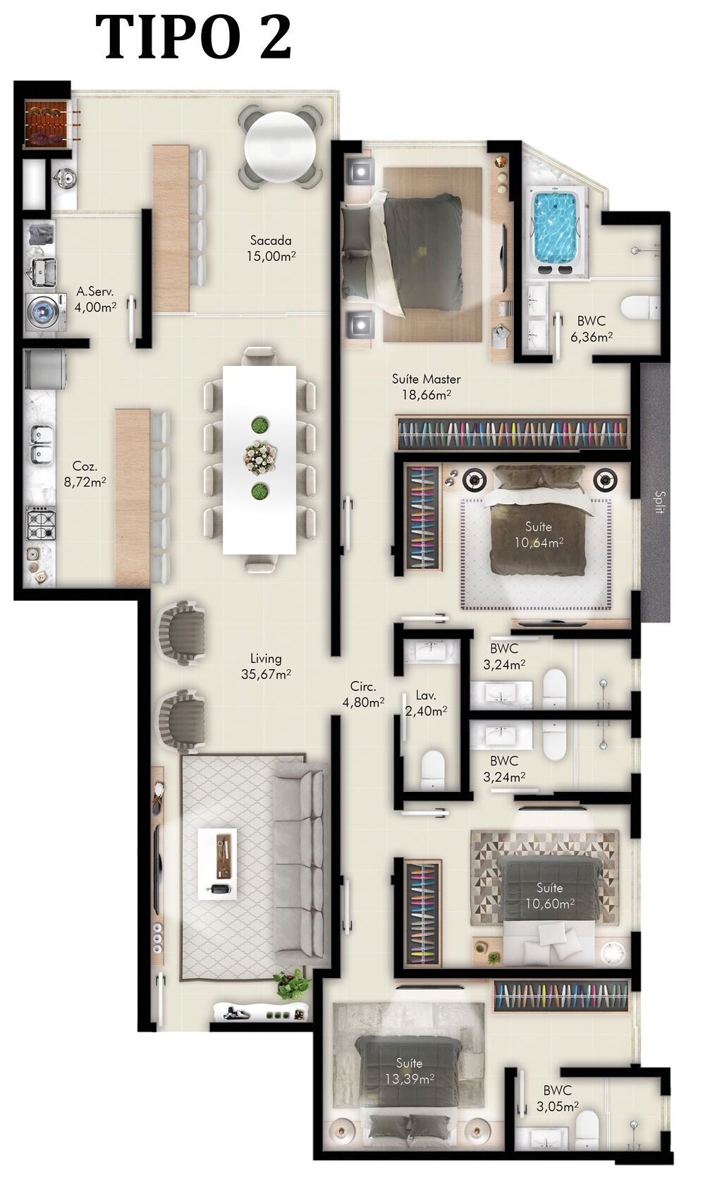 Apartamento, 3 quartos, 125 m² - Foto 7