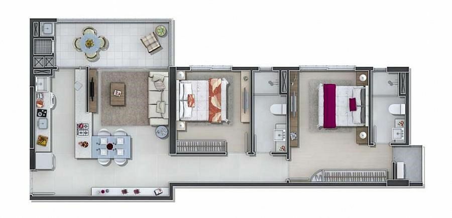 Apartamento, 2 quartos, 105 m² - Foto 17