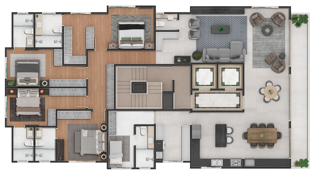 Apartamento, 4 quartos, 155 m² - Foto 1