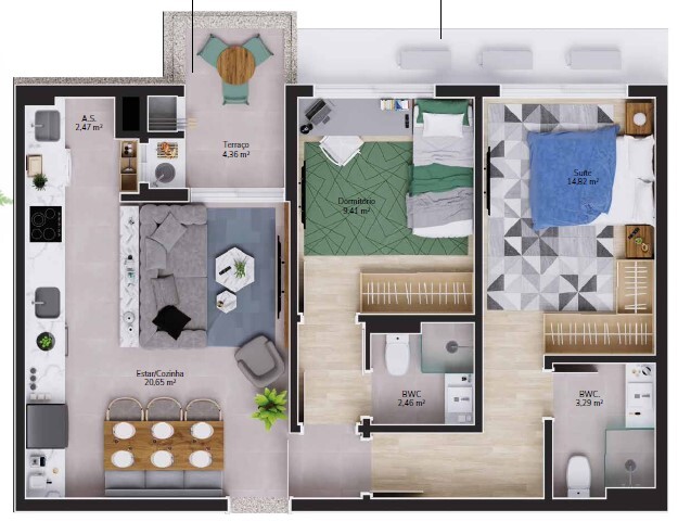 Apartamento, 66 m² - Foto 7