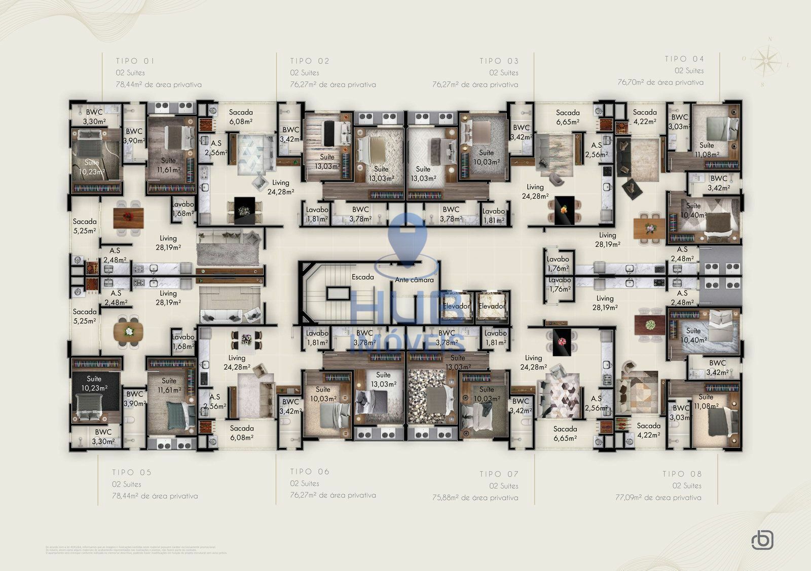 Apartamento, 2 quartos, 76 m² - Foto 15