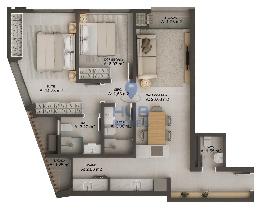 Apartamento, 2 quartos, 79 m² - Foto 20