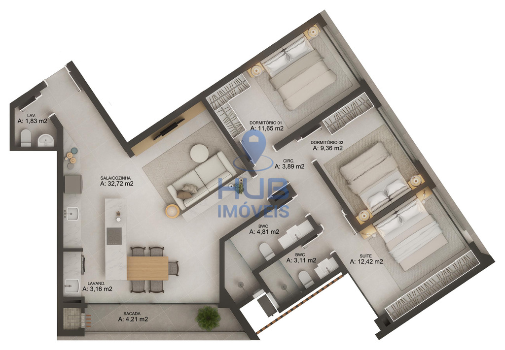 Apartamento, 2 quartos, 79 m² - Foto 30