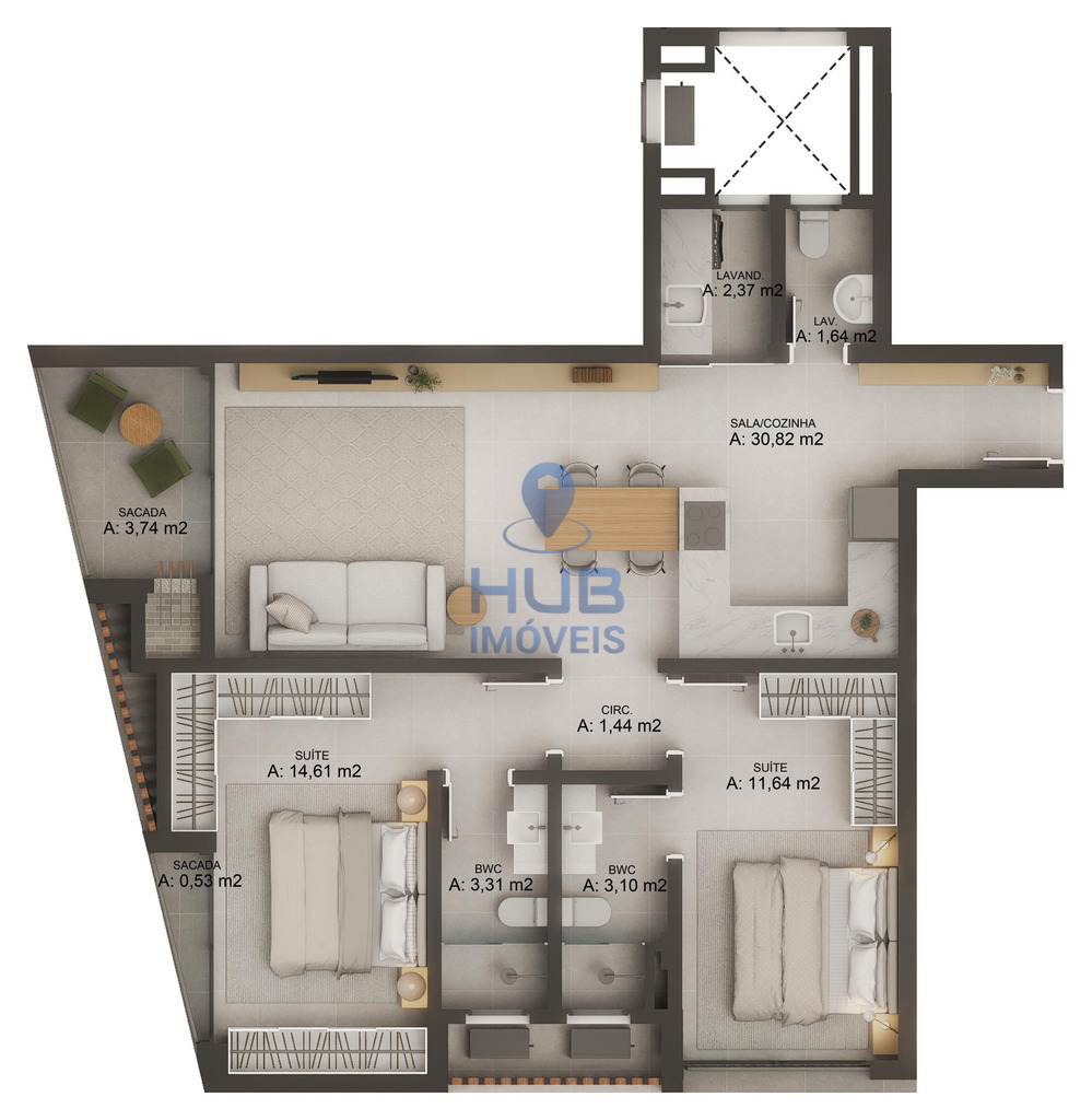Apartamento, 3 quartos, 162 m² - Foto 25