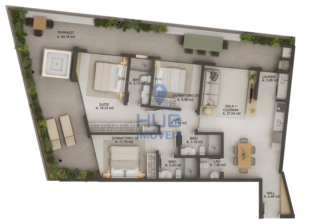Apartamento, 1 quarto, 39 m² - Foto 39