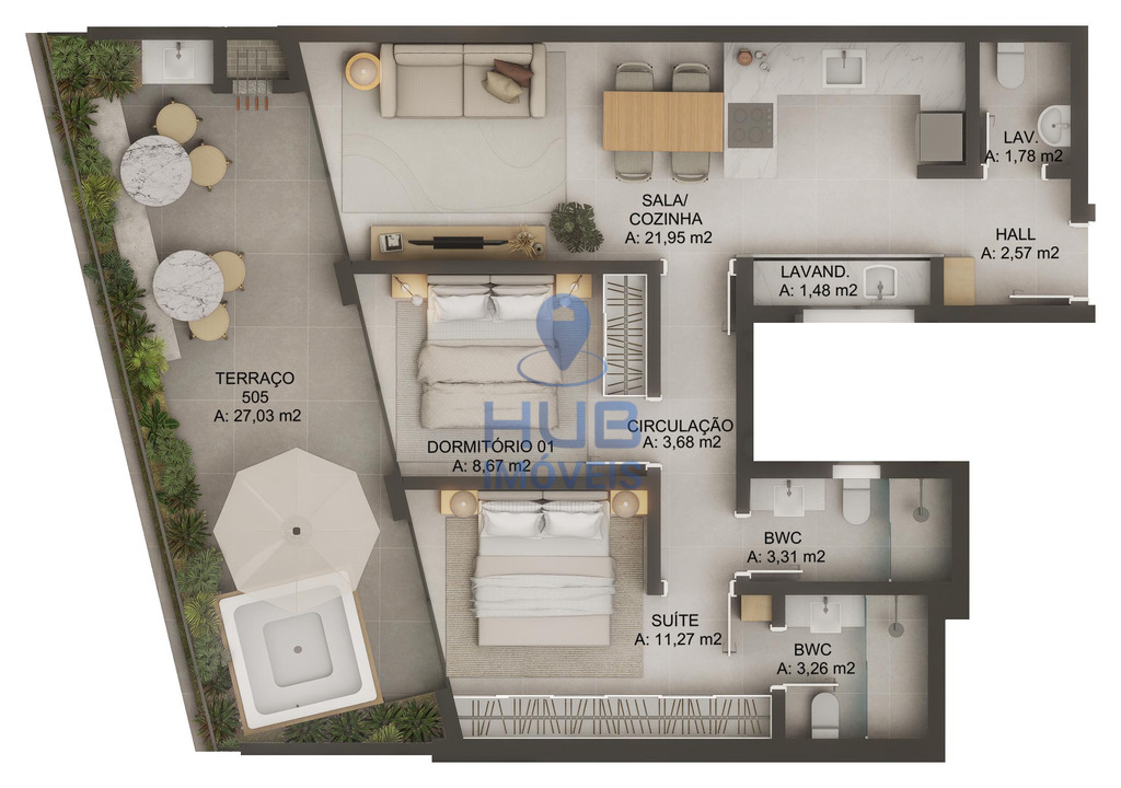 Apartamento, 2 quartos, 108 m² - Foto 29