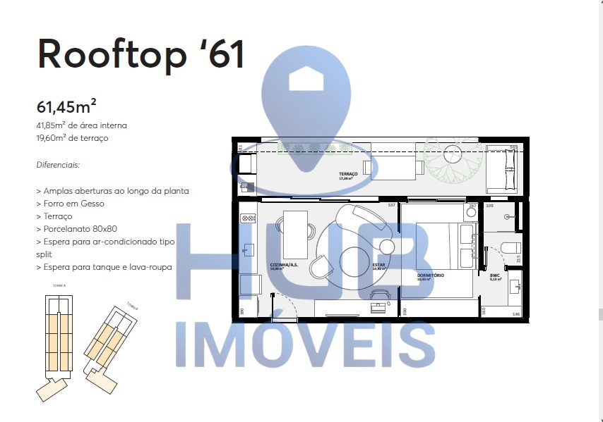 Apartamento, 1 quarto, 73 m² - Foto 1