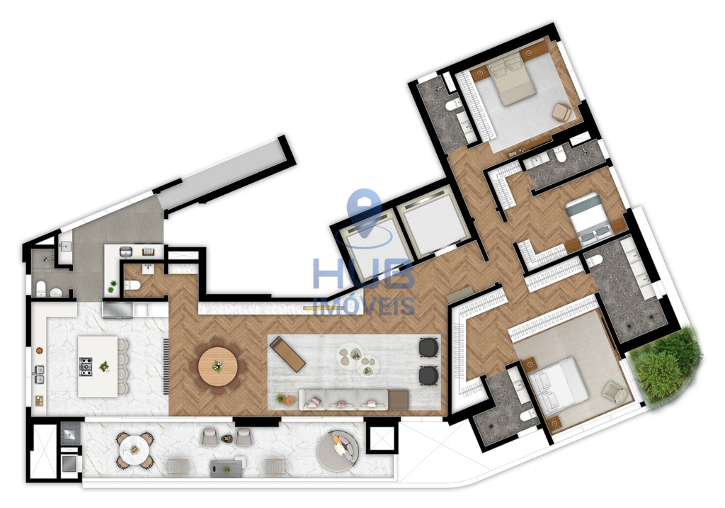 Apartamento, 3 quartos, 234 m² - Foto 4