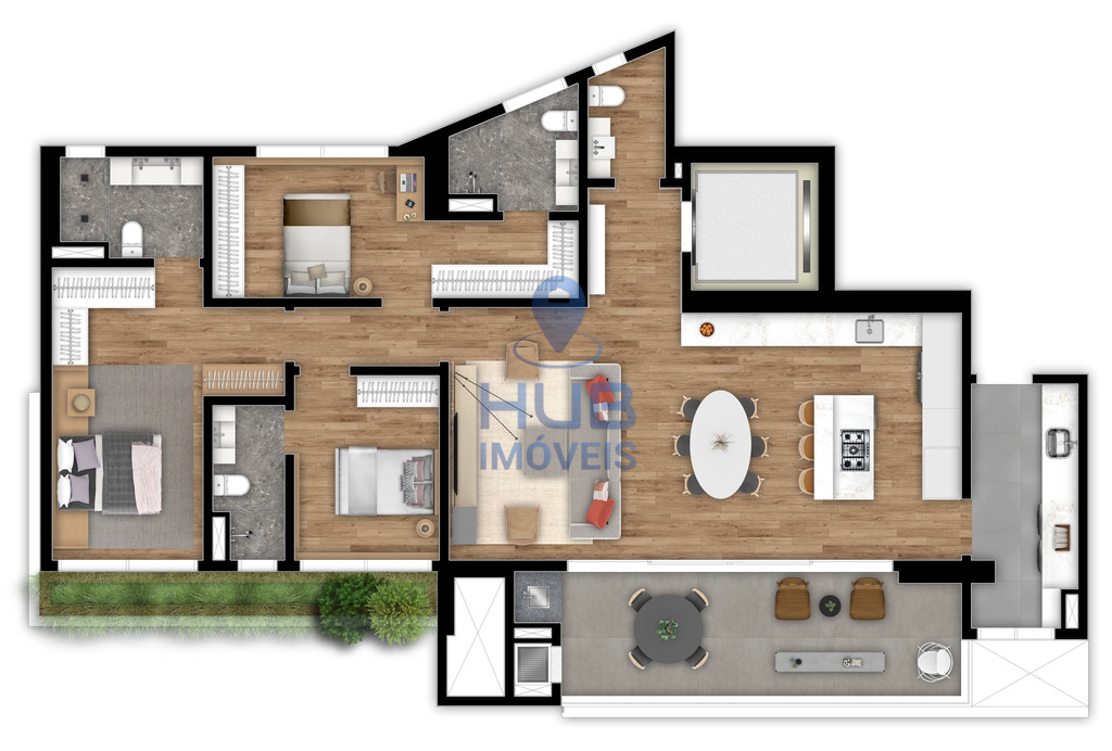 Apartamento, 4 quartos, 282 m² - Foto 3
