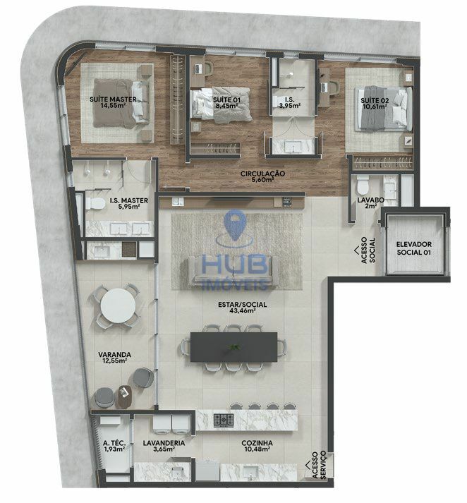 Apartamento, 3 quartos, 312 m² - Foto 10