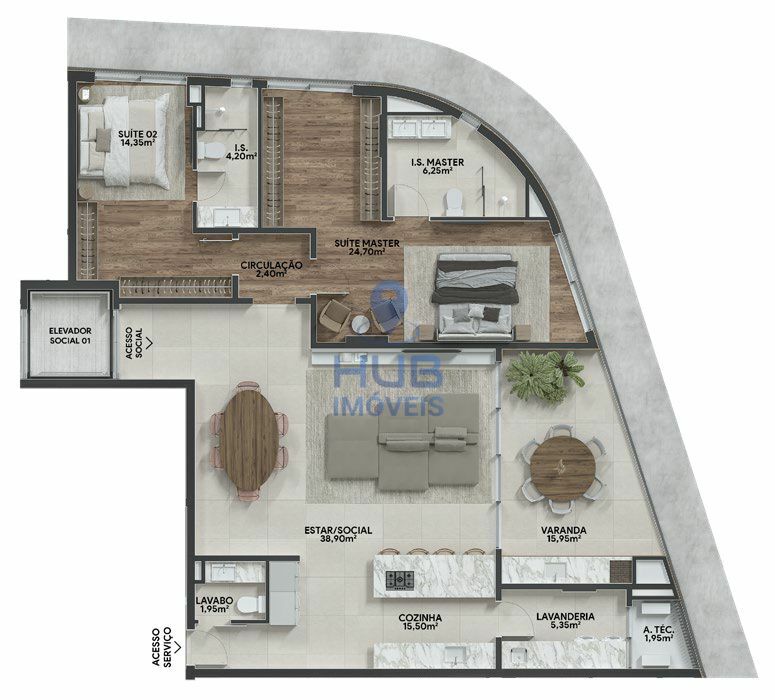 Apartamento, 3 quartos, 312 m² - Foto 13