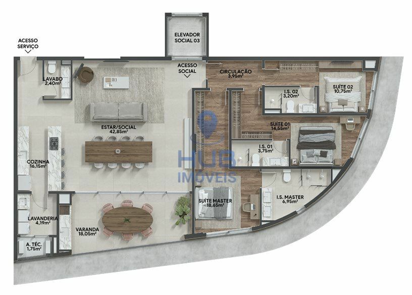 Apartamento, 3 quartos, 312 m² - Foto 14