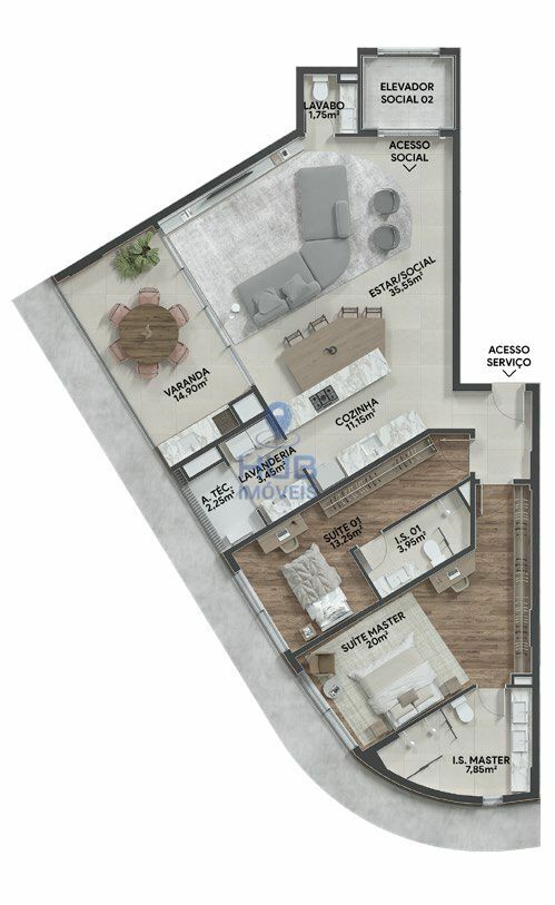 Apartamento, 2 quartos, 134 m² - Foto 8