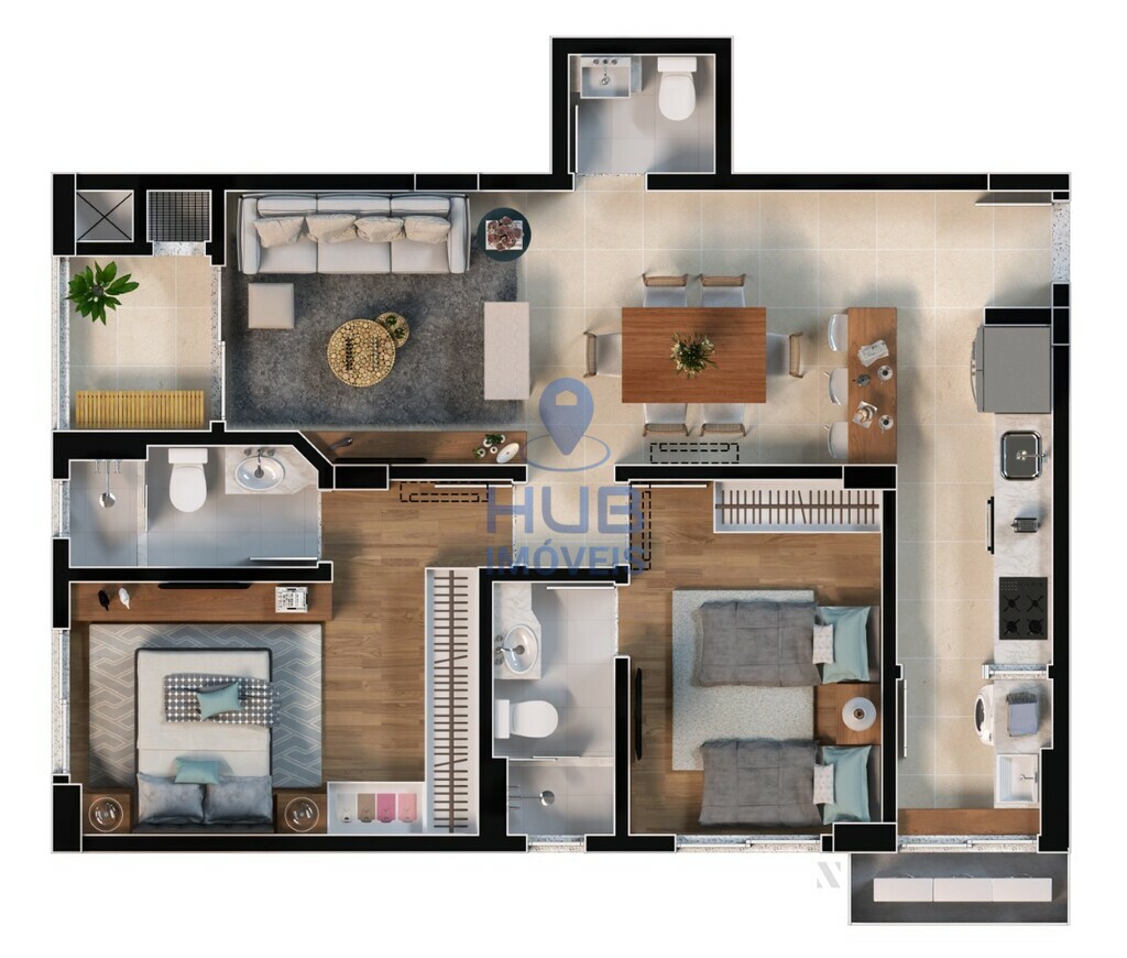 Apartamento, 2 quartos, 71 m² - Foto 6