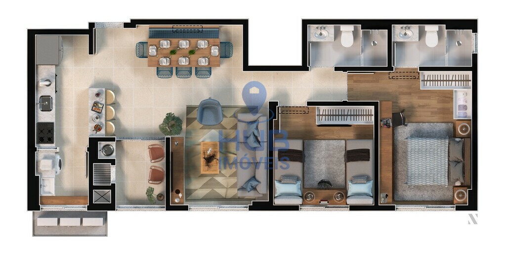 Apartamento, 2 quartos, 71 m² - Foto 7