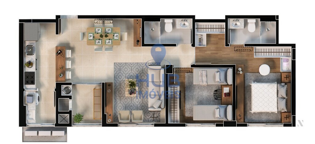 Apartamento, 2 quartos, 71 m² - Foto 8