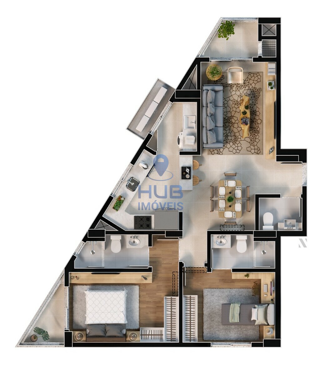 Apartamento, 2 quartos, 73 m² - Foto 9