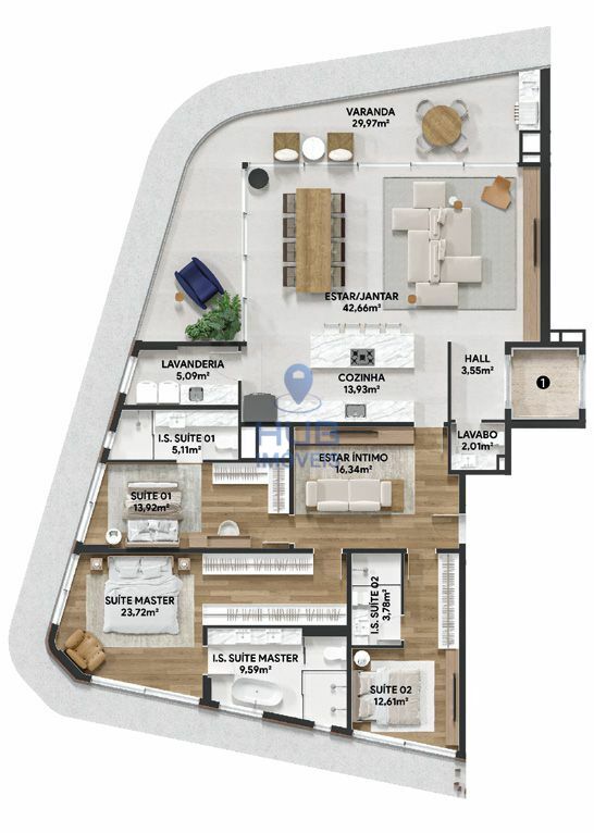 Apartamento, 3 quartos, 316 m² - Foto 8