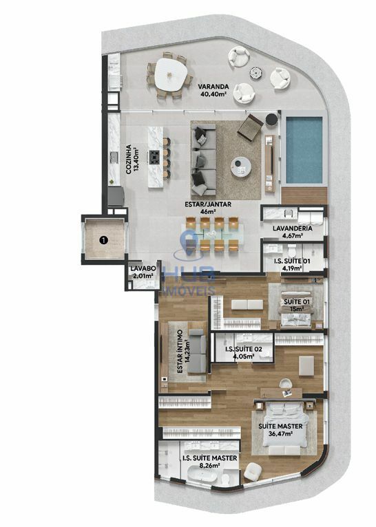Apartamento, 3 quartos, 316 m² - Foto 11