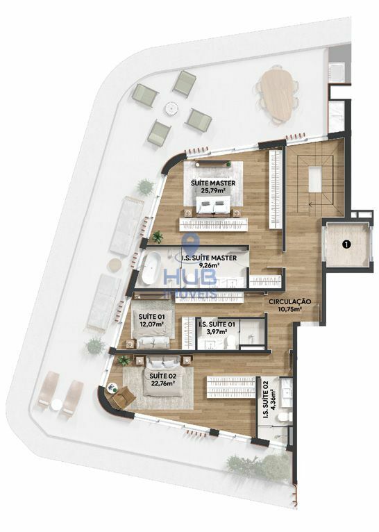 Apartamento, 3 quartos, 316 m² - Foto 14