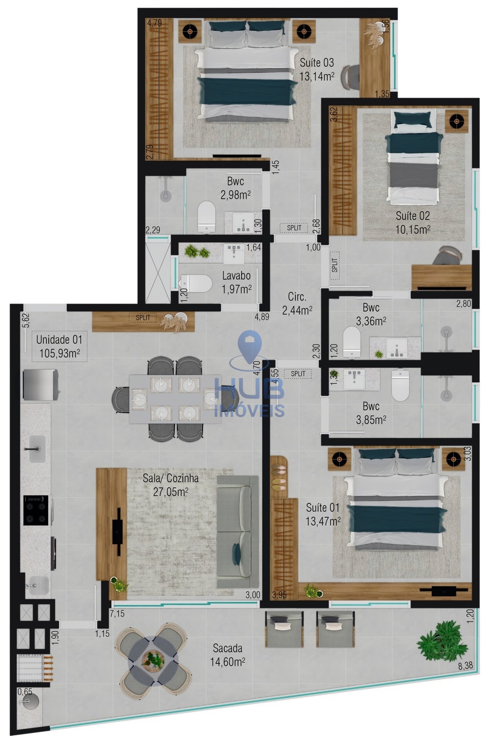 Apartamento, 3 quartos, 356 m² - Foto 8