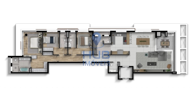 Apartamento, 4 quartos, 214 m² - Foto 2