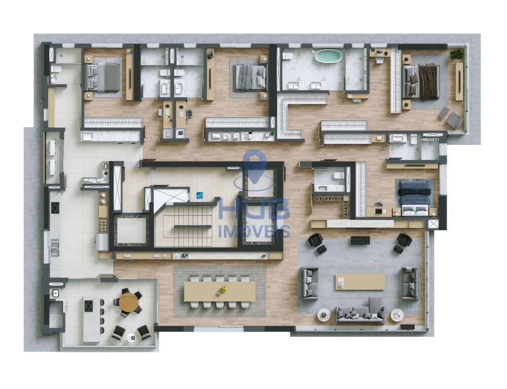 Apartamento, 4 quartos, 365 m² - Foto 1