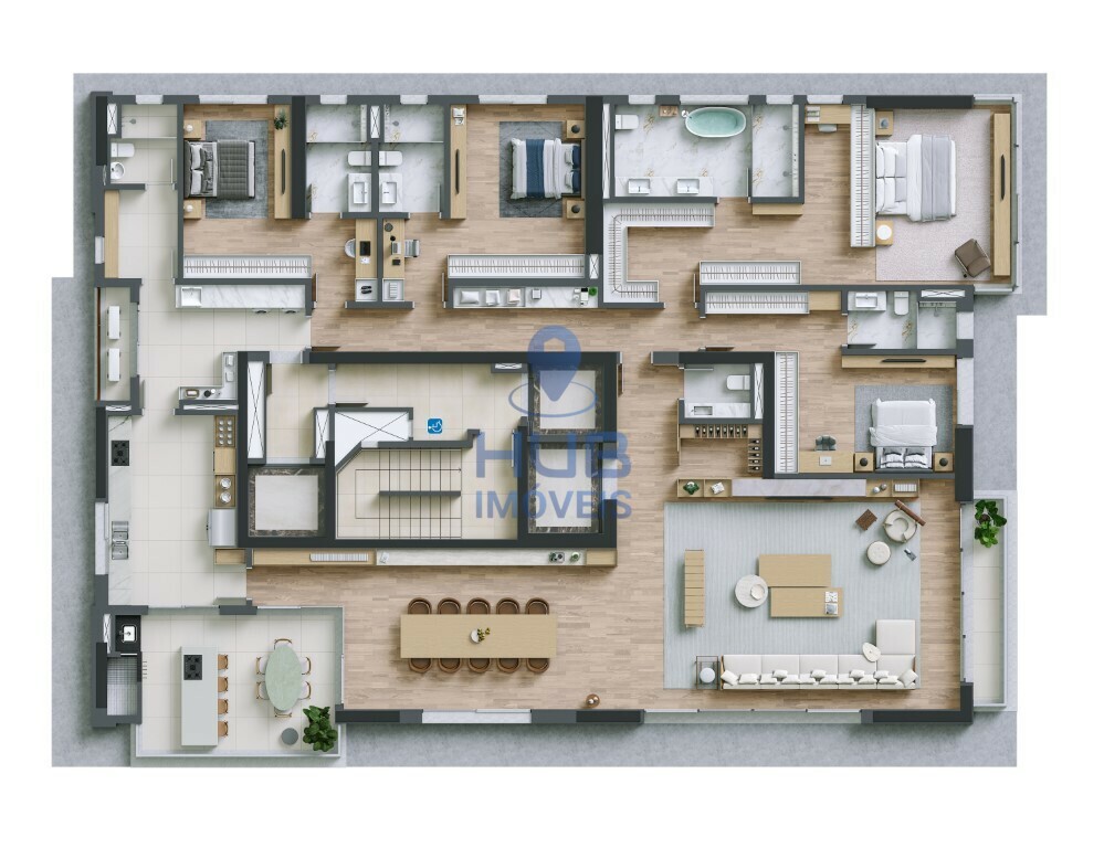 Apartamento, 4 quartos, 378 m² - Foto 3