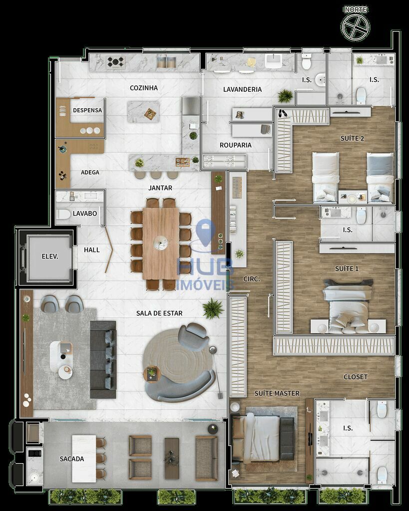 Apartamento, 4 quartos, 315 m² - Foto 2