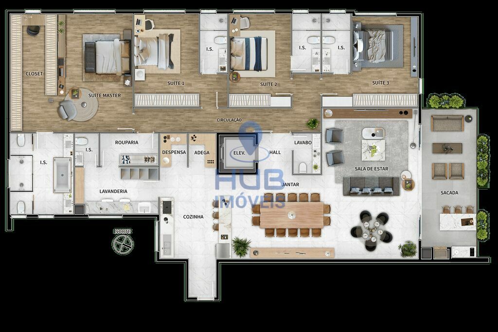 Apartamento, 4 quartos, 421 m² - Foto 4