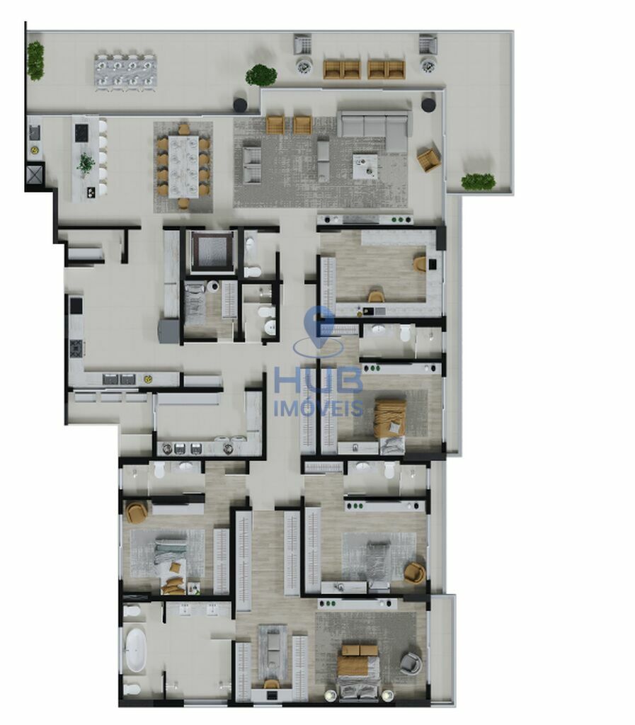 Apartamento, 4 quartos, 390 m² - Foto 7