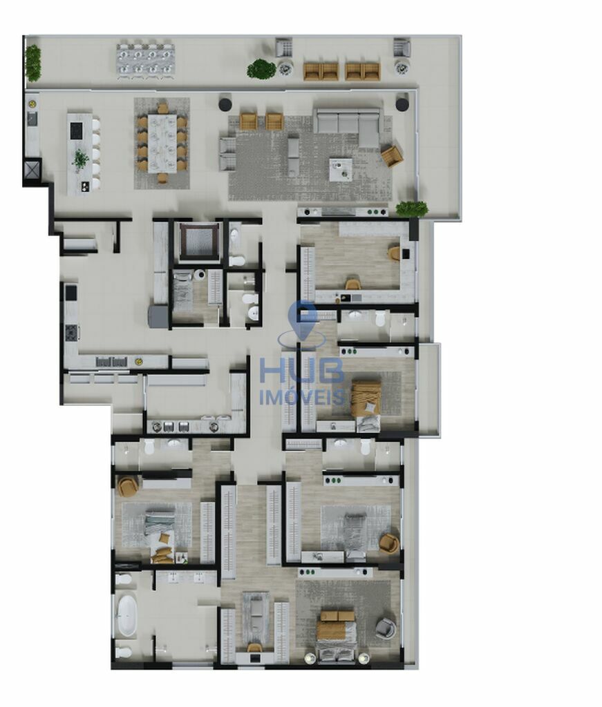 Apartamento, 4 quartos, 327 m² - Foto 6