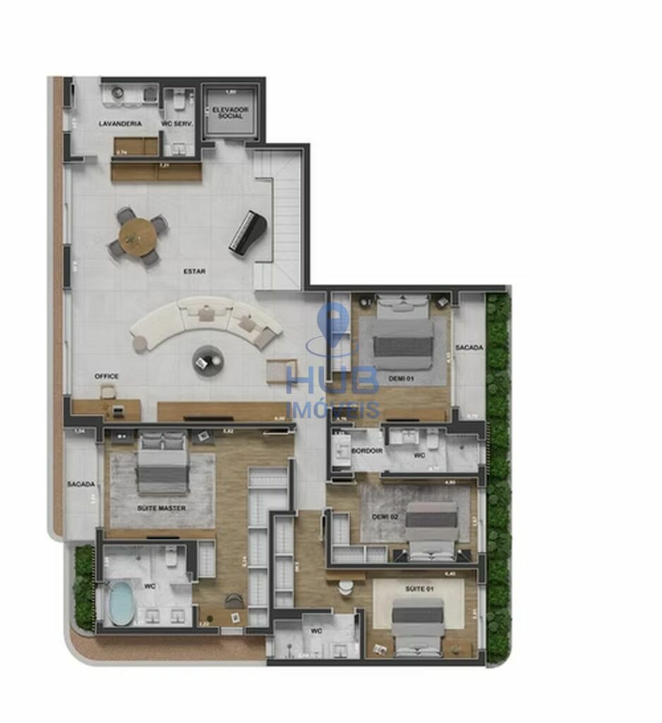 Apartamento, 3 quartos, 292 m² - Foto 12