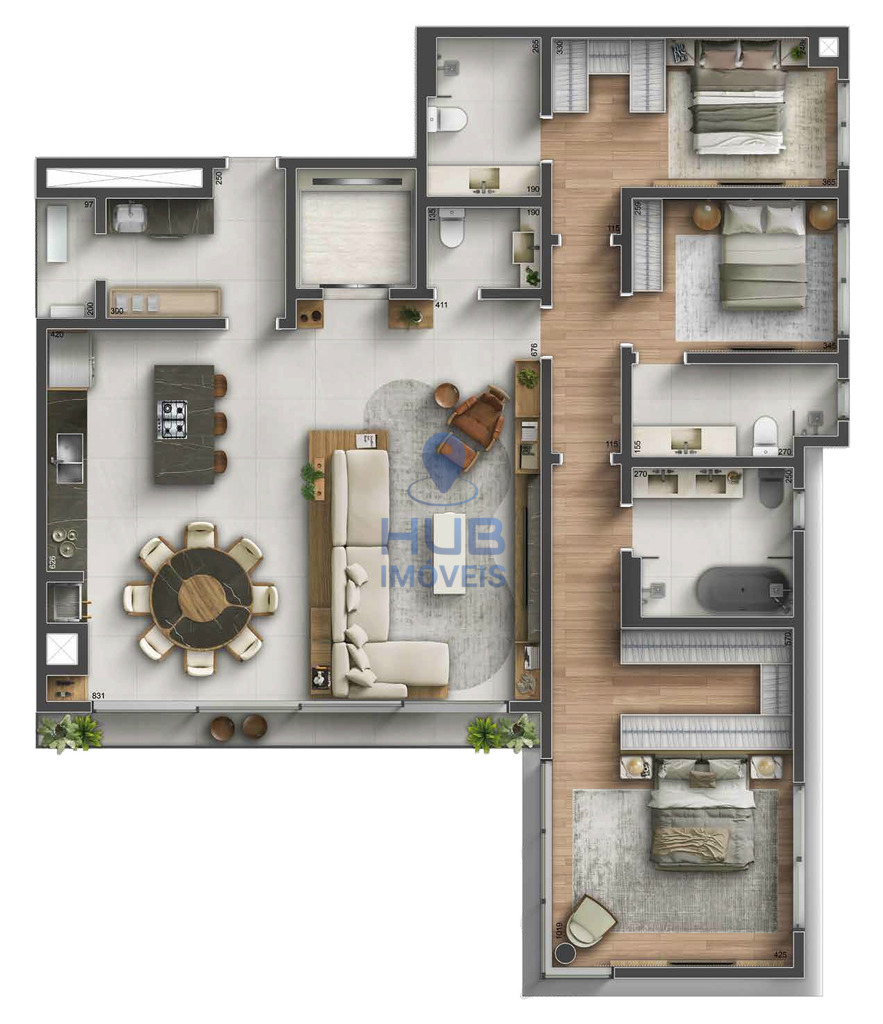 Apartamento, 3 quartos, 308 m² - Foto 3