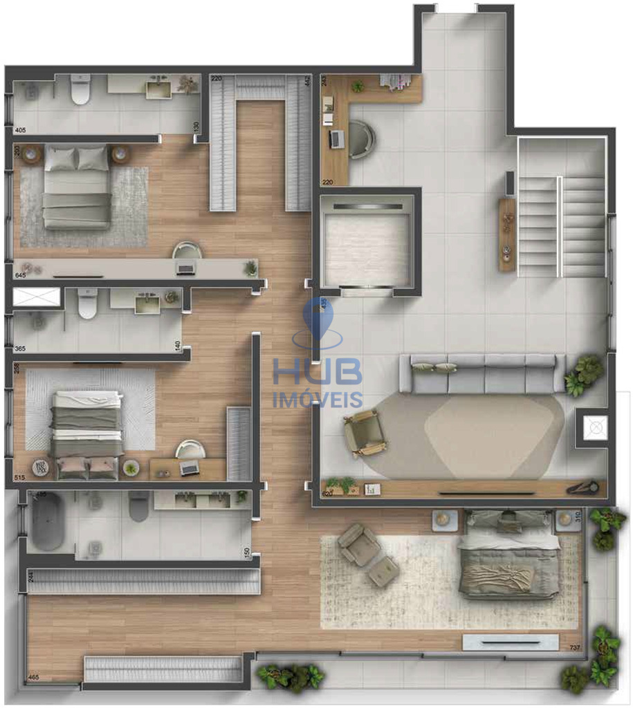 Apartamento, 3 quartos, 308 m² - Foto 12