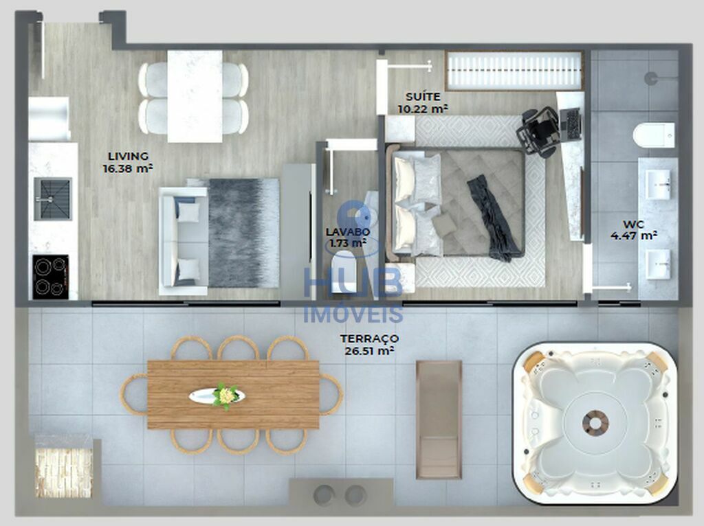 Kitnet-Studio, 33 m² - Foto 6