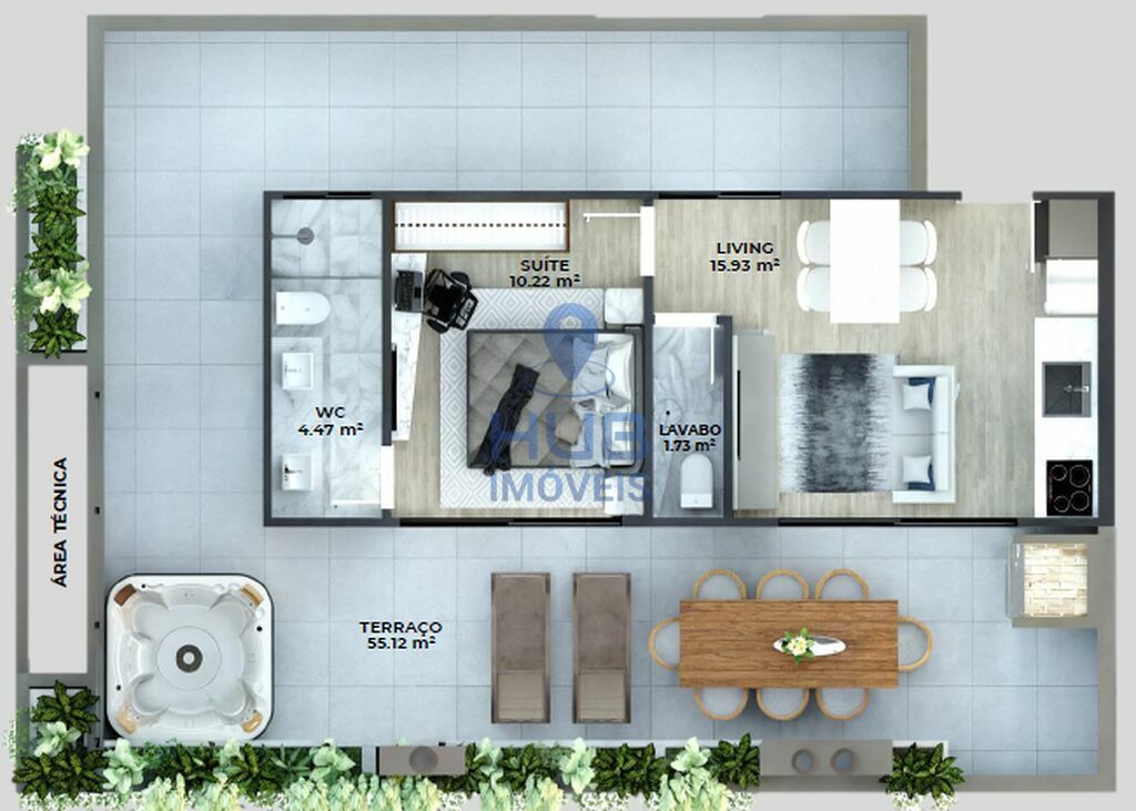 Kitnet-Studio, 33 m² - Foto 9