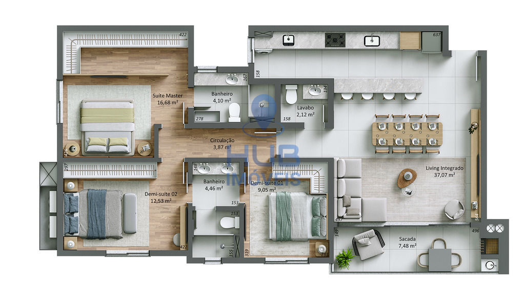 Apartamento, 2 quartos, 100 m² - Foto 12