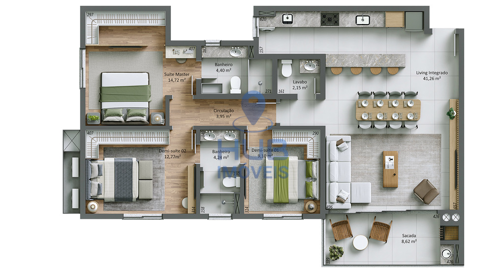 Apartamento, 2 quartos, 100 m² - Foto 13