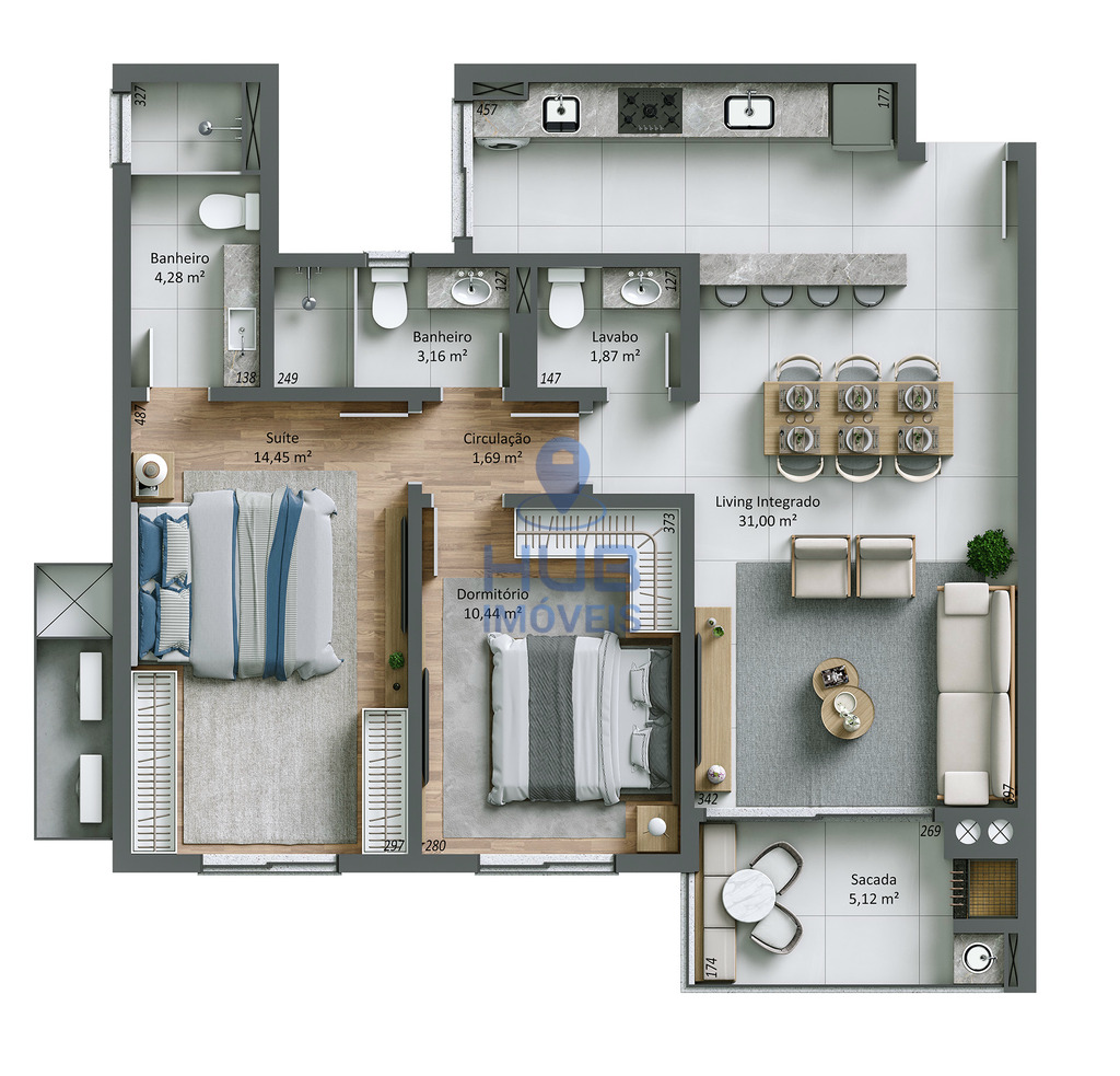 Apartamento, 3 quartos, 200 m² - Foto 8