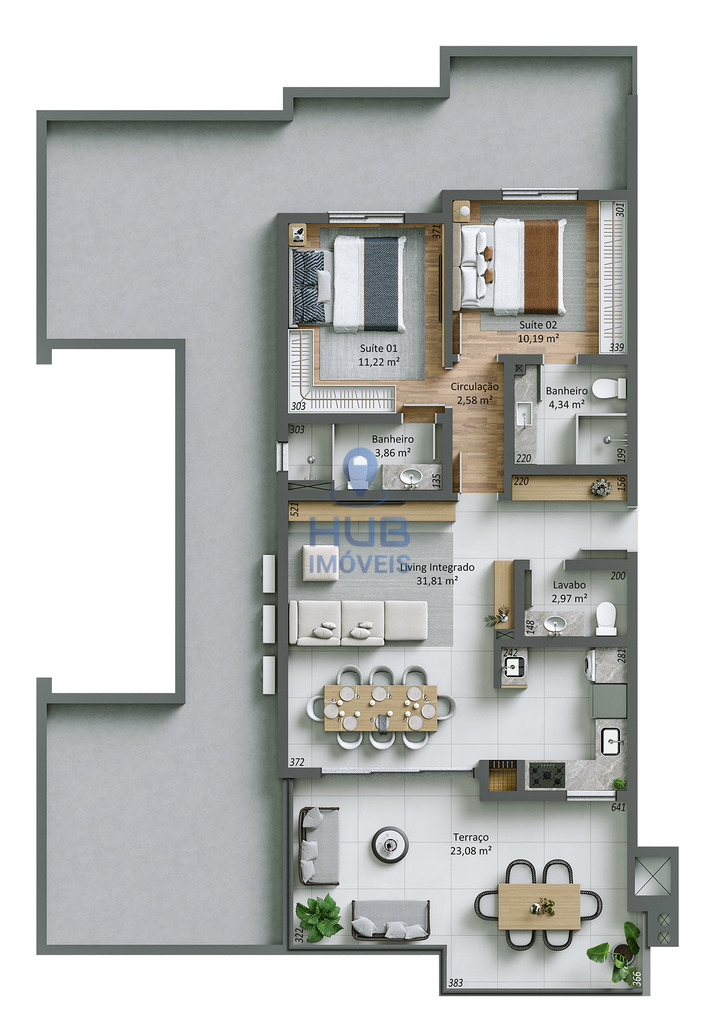 Apartamento, 3 quartos, 200 m² - Foto 11
