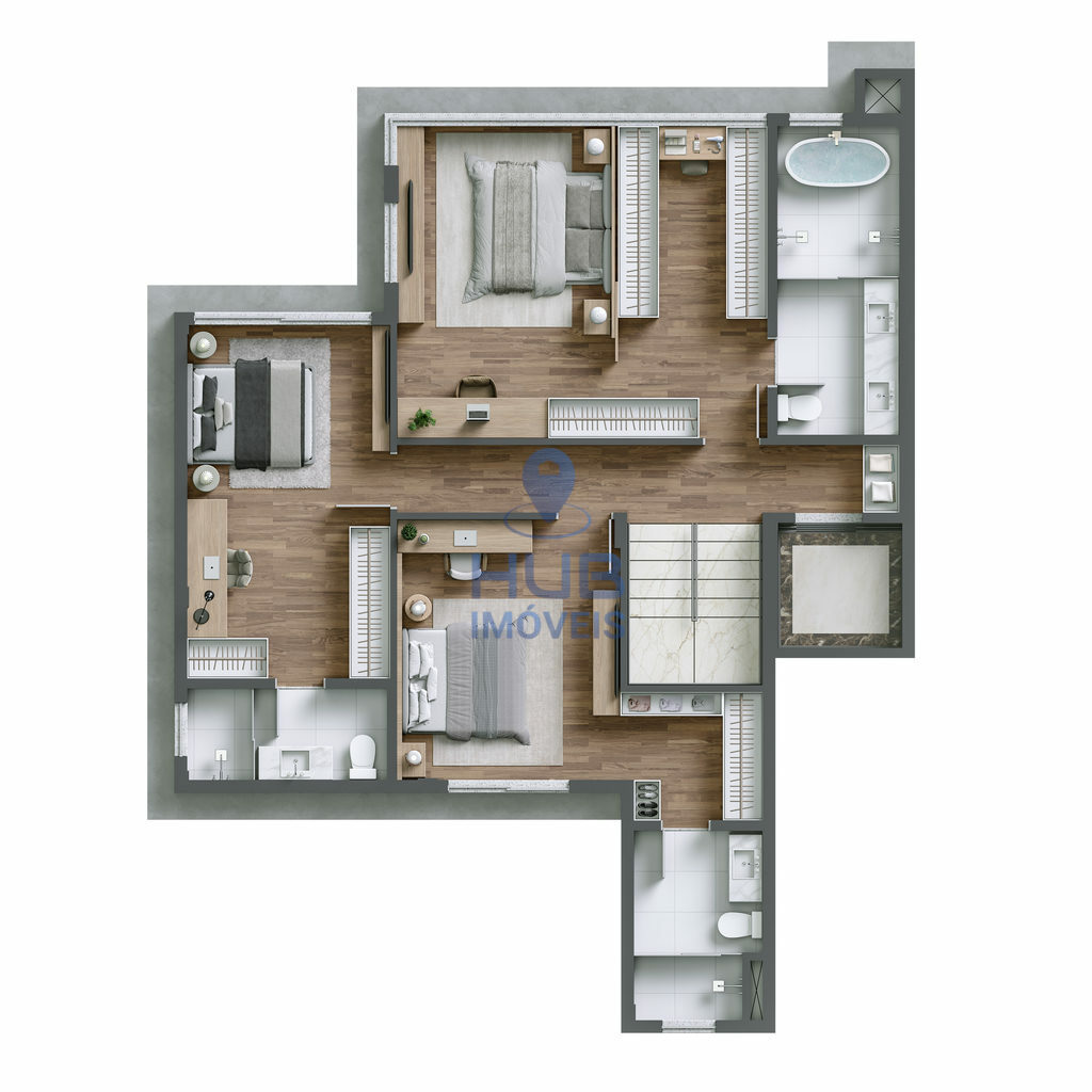 Apartamento, 3 quartos, 197 m² - Foto 7