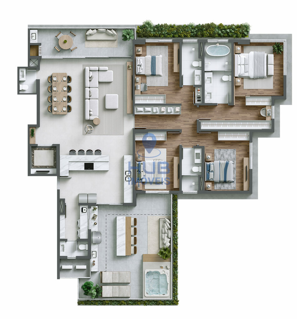 Apartamento, 3 quartos, 197 m² - Foto 5