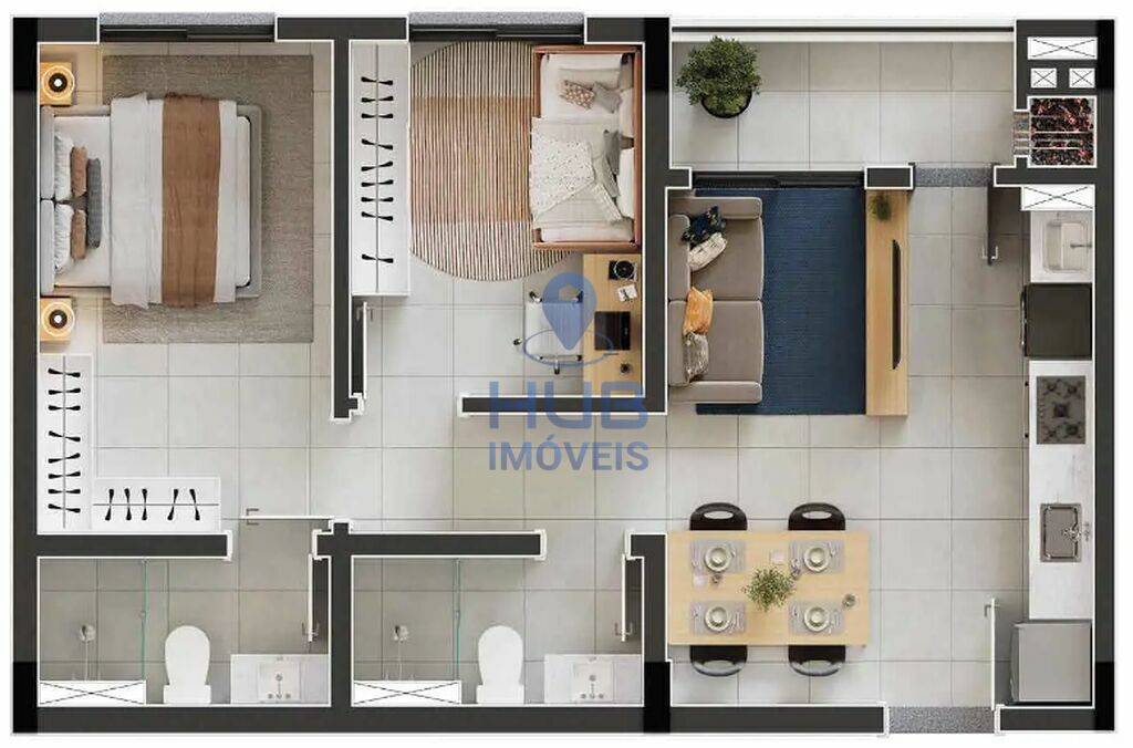 Kitnet-Studio, 33 m² - Foto 5